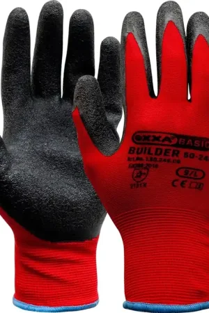 Online kopen - OXXA Basic WERKHANDSCHOENEN OXXA BUILDER - M/8 50-246, ZWART/ROOD