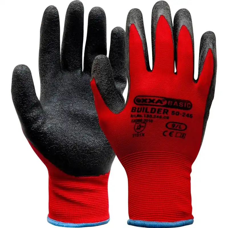 Koopje | OXXA Basic WERKHANDSCHOENEN OXXA BUILDER - XL/10 50-246, ZWART/ROOD