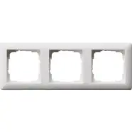 Gira 021304 Standaard 55 Afdekraam 3-voudig Zuiver wit mat | Extra korting