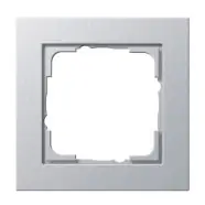 Gira 021125 E2 Afdekraam 1-voudig Kleur aluminium - Topproduct