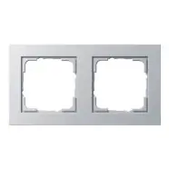 Voordeelprijs | Gira 021225 E2 Afdekraam 2-voudig Kleur aluminium