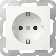 Aanbieding | Gira 446603 Systeem 55 Wandcontactdoos met randaarde 16A 250V Zuiver wit glanzend