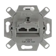 Busch-Jaeger 0218/12-101 Datacontactdoos Cat 6a 2x RJ45 | Premium