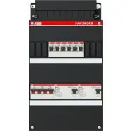 Actieprijs | ABB HAD3333-44+H44 Hafonorm Geassembleerde groepenkast 3-fase 6 groepen Zwart