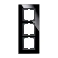 Alleen vandaag | Busch Jaeger 1723-825 Afdekraam Busch-Carat 3-voudig Zwart glas
