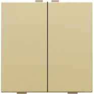 Voordelig | Niko 221-51002 Tweevoudige drukknop voor Niko Home Control Alu gold coated