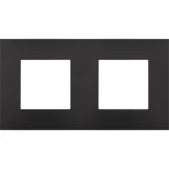 Alleen vandaag | Niko 200-76800 Tweevoudige afdekraam Pure Bakelite piano black
