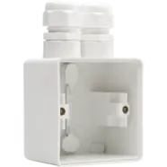 Aanbieding loopt bijna af - Niko 701-84152 Spuitwaterdichte opbouwdoos met één tweevoudige M20-ingang met wartels voor één functie Wit