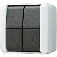 Jung 805 W Wipschakelaar 10 AX 250 V Serie | Nog maar enkele beschikbaar