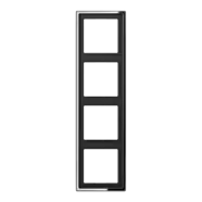 Jung GCR 2984 LS 990 Afdekraam voor horizontale en verticale combinatie 4-voudig Glanzend Chroom | Pak je kans