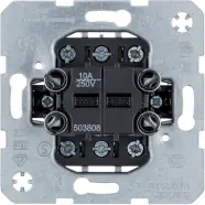 Berker 503808 Serie-impulsdrukker, 2 wisselcontacten, gescheiden ingang - Veilig betalen