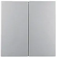 Berker 85142183 S.1/B.3/B.7 Drukknop-opzetmodule, 2-voudig aluminium mat | Bestelbaar