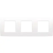 Erg populair - Niko 111-76700 Drievoudige afdekplaat Original bright white