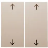 Berker 16448982 S.1/B.3/B.7 Wippen voor dubbele jaloeziebediening crème-wit/elektrowit - Opruiming
