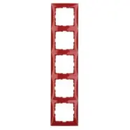 Berker 10158962 S.1 Afdekraam 5-voudig rood - Topkwaliteit