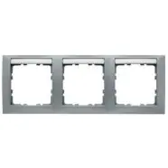 Aanbieding loopt bijna af | Berker 10239959 S.1 Afdekraam met tekstveld 3-voudig, Horizontaal aluminium mat