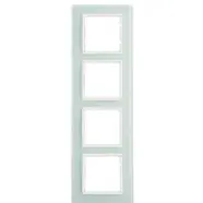 Bestelbaar - Berker 10146909 B.7 Afdekraam 4-voudig glas polarwit