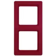 Berker 10126062 Q.1 Afdekraam 2-voudig, rood soft-finish | Fabrieksprijs