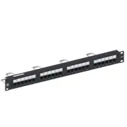 Mis het niet | Commscope Netconnect (Amp) 760180000 Patchpaneel RJ45 CAT5E 24ports Zwart