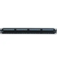 Prijs verlaagd | Radiall R280MOD985 Patchpaneel UTP CAT6 24ports 1HE Zwart
