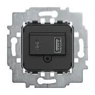 Busch-Jaeger 6475 U Netvoedingssokkel USB-A & USB-C - Slechts tijdelijk