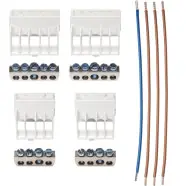 ABB HFN-AB3 Bedradingsset voor installatiekast Hafonorm Aansluitblok + bedrading 3-fasen - Direct van de fabrikant