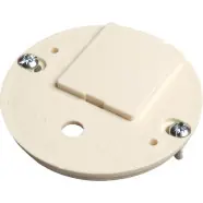 ABB HAF CD/RVK Deksel voor dozen voor montage in de wand/plafond Hafobox Haakdeksel met kroonsteen t.b.v. alle ronde centraaldozen | Veilige betaling