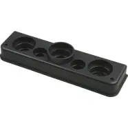 ABB 175-01 Invoerplaat voor op sparing kast/lessenaar Hafonorm 2x16/19 + 1x19/25/32 + 2x25/32 mm - Bestseller