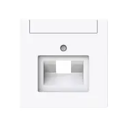 Net gelanceerd - Busch Jaeger 1803-44G Busch-art linear Centraalplaat met labelveld Data aansluiting 1-voudig Studiowit