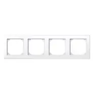 Aanrader - Schneider Electric Merten 478425 M-Smart 4-voudig afdekraam Actief wit