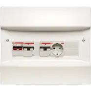 ABB 1SPN001600F0160 ZV Verdeler PV-omvormer 1x B16/0,3 + 1x B16/0,03 + WCD achter hoofdschakelaar 40A - Outlet