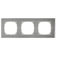 Aanbieding loopt bijna af - Schneider Electric Merten MEG4030-3646 M-Pure Decor 3-voudig afdekraam Metaal Aluminium