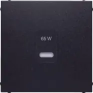 Aanrader | Berker 48601606 S.1/B.3/B.7 Centraalplaat voor USB Antraciet Mat
