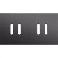 Aanrader | Niko 224-56802 Tweevoudig afdekplaat, horizontaal 71 mm centerafstand, voor tweevoudige schakelfuncties Rocker alu black brushed