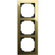 Lage prijs | Busch Jaeger 1723-4013 Busch-art linear 3-voudig Glass black / gold