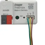 Bestelbaar - Hager TYBS702A Schakelaarinterface binaire ingang 2-voudig KNX Secure