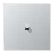 Net gelanceerd - Jung AL 12-0 R 0 Afdekking met tuimelhevel "cilinder" 1 tuimelhevel LS 1912 range Aluminium