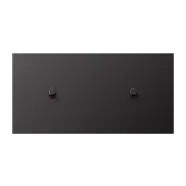 Actieprijs | JungAL 12-200 D R 01 Afdekking met tuimelhevel "cilinder" 2 x 1 tuimelhevel Horizontaal LS 1912 range Dark (aluminium gelakt)