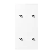 Aanbieding | Jung AL 12-25 WWM K 07 Afdekking met tuimelhevel "kegel" 2 x 2 tuimelhevel Verticaal LS 1912 range Sneeuwwit mat (aluminium gelakt)
