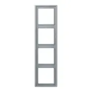 Verlaagde prijs | Jung LC 984 257 Afdekraam 4-voudig LS 990 gris clair 59 (4320O)