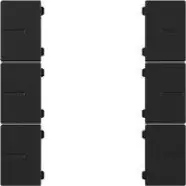 Gira 5019005 Wippenset 3-voudig voor tastsensor 4.55 Plus Zwart mat | Korting