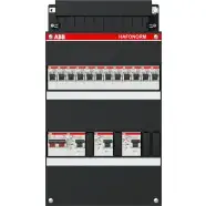 ABB 1SPF006905F0769 Hafonorm HAD343434-222+H42 Installatiekast 1-fase 12 groepen 3x 30mA 40A Zwart | Extra korting