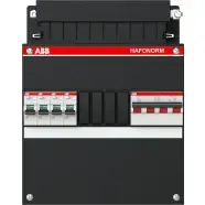 ABB 1SPF006912F0100 Hafonorm HC-H44-4C Geassembleerde groepenkast 3-fase 4 groepen Zwart - Prijs verlaagd