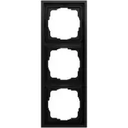 Alleen deze week - Gira 021384 F300 Afdekraam 3-voudig Zwart mat