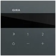 Gira 232073 Inbouwradio IP System 70 Antraciet | Op = op
