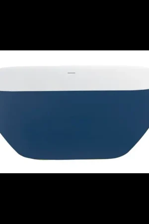 Best-design "Friday-Blue-Bicolor" vrijstaand bad 178x78x60 cm - Direct van de fabrikant