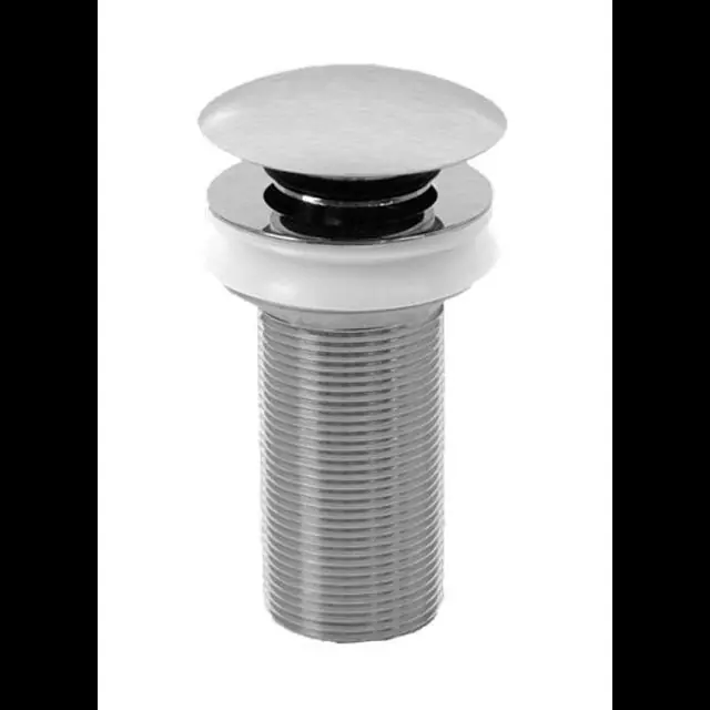 Best-design clic-waste lange draad 5/4" RVS-look - Scherpe prijs
