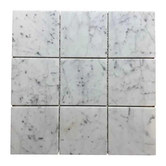 Expreslevering | Natuursteen bianco carrara 10x10cm
