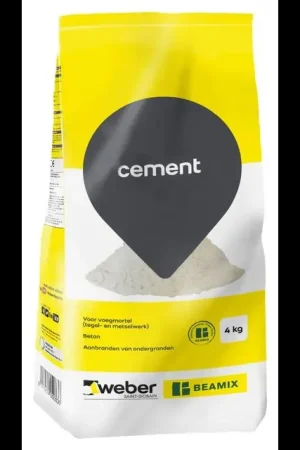 Actieprijs | Weber Cement Grijs - 4 Kg