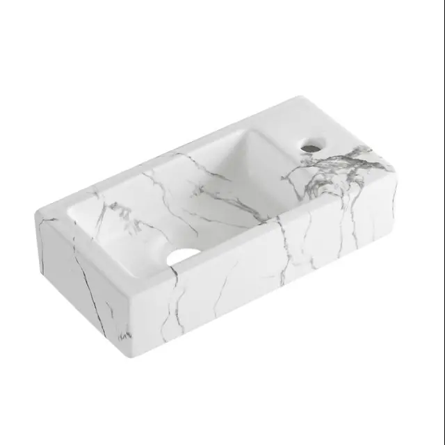 Flitsaanbieding | Best-design "Allure-White" fontein rechts 36 x 18 x 9 cm